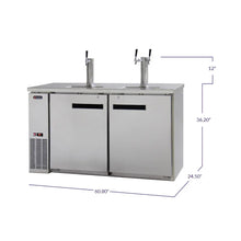 Cargar imagen en el visor de la galería, Dispensador Kegco Kegerator 61¨ XCK2460