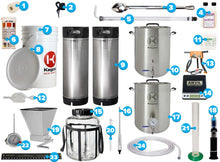Cargar imagen en el visor de la galería, Kit Cervecero Casero Kegco 5Gal.